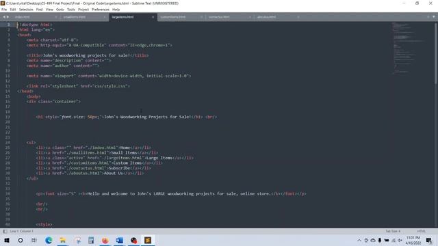 SNHU CS-499 7-1 ePortfolio Code Review - Video