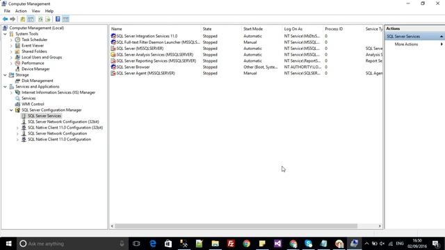 how to find sql server configuration manager in windows10