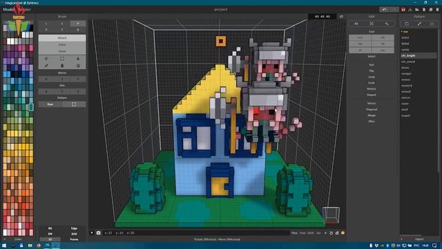 Особенности моделирования Magicavoxel с обучающимися в дистанционном формате