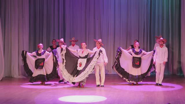 Ансамбль танца "Кудринка" - Мексиканский танец "Тилиго-Лиго". Основной состав