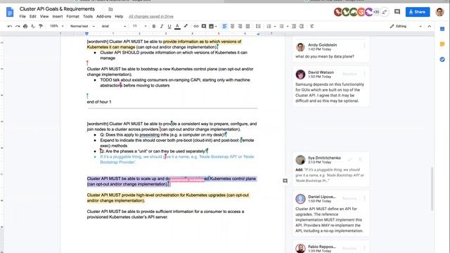Kubernetes SIG Cluster Lifecycle 20190329 - Cluster API Goals & Requirements Discussion