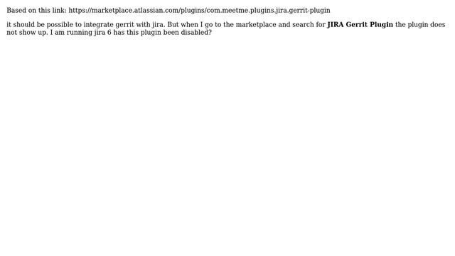 Gerrit plugin/integration for Jira?