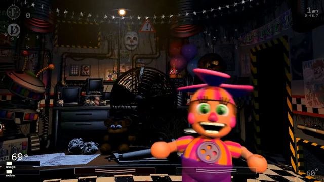 FNAF7 UCN три посхалки в одном видео: фредбер лицо мальчика плюштрап!!!