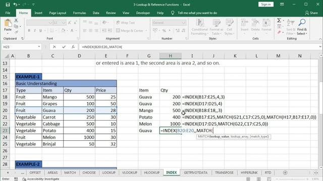 #257-How to use INDEX Function in Excel with 3 Examples (2022)