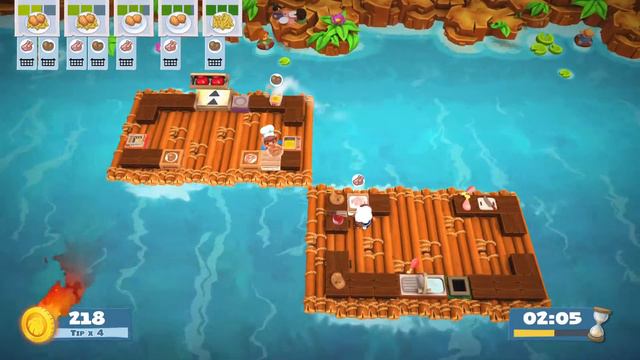 Overcooked! 2 | Campaign | Level 3-5 | 3 Stars: 526 | Solo/1 Player | PS4
