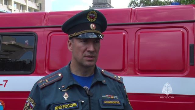 Пожарно-тактические учения в гостинице "Красноярск"