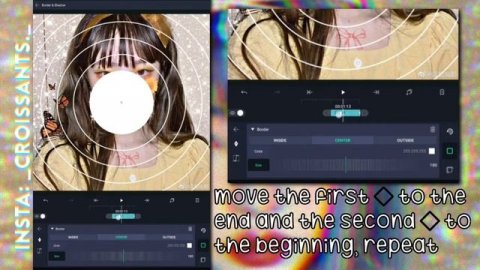 Circle blinds transition w/ spectral map and rgb split | Alight motion♡