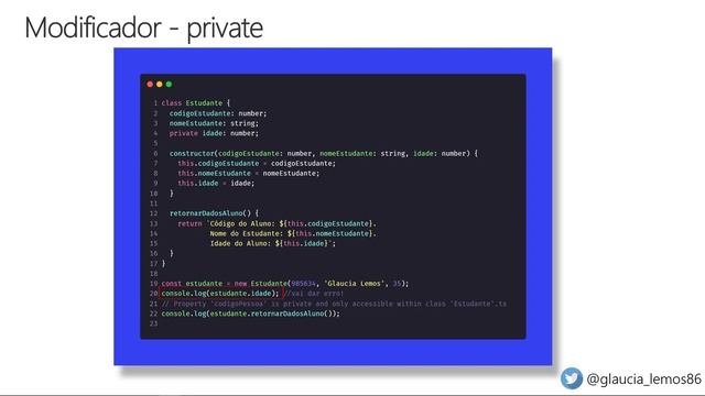 TypeScript - Zero to Hero | Modificadores de Acesso #52