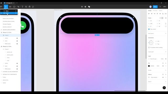 Dynamic Island Animation in Figma | Prototype Tutorial