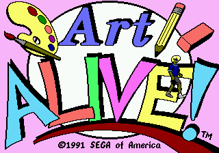 Art Alive! | intro sega mega drive (genesis).