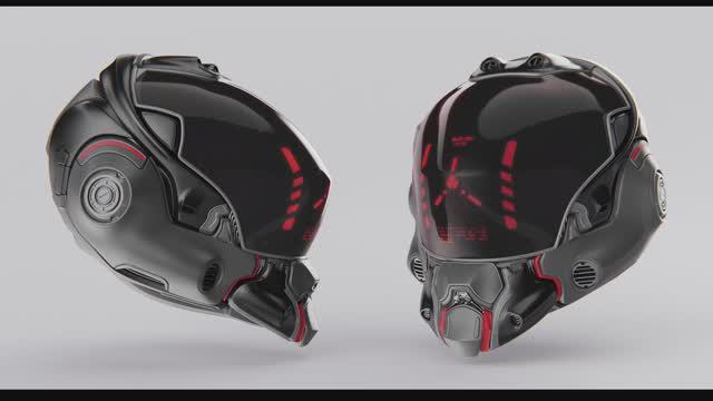 [Blender] Modeling Realistic Sci-Fi Helmet w/ Rachel Frick | Part 1:  (нейроперевод)