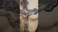 Татус Исус на кръст от Илия гр. Пловдив