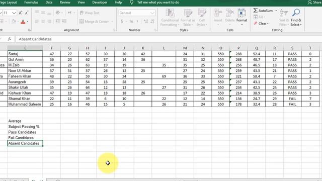 How to Make Class wise Result in Microsoft Excel 2019