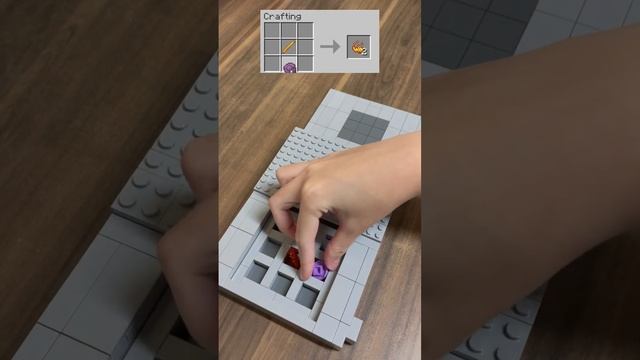 Crafting Minecraft End Rod BUT Lego! #shorts