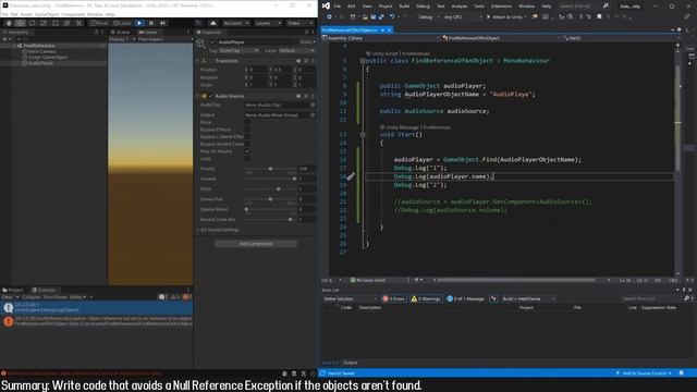 How to CHECK IF AN OBJECT EXISTS in Unity to avoid NullReferenceException error
