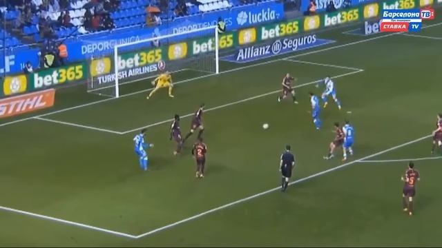 Барселона Чемпион Испании  Депортиво 2-4 Барселона  Месси и Золотая Бутса