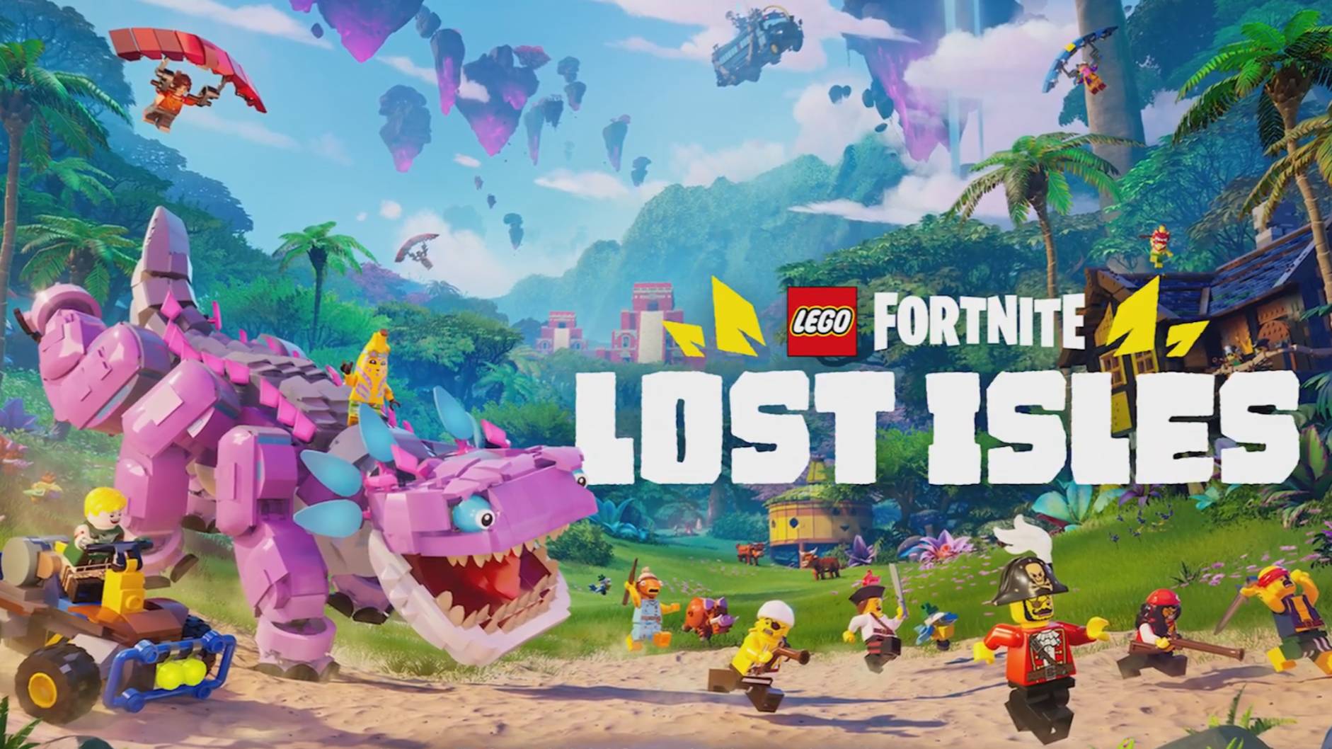 LEGO Fortnite Explore Lost Isles Трейлер геймплей PS5 & PS4