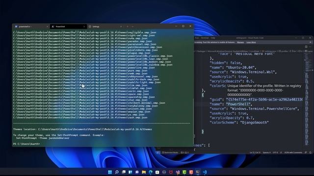 Customizing Windows 11 Terminal with Oh-my-posh !