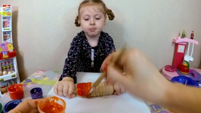 Учимся рисовать! Рисунки Евы  Уроки рисования для детей  Рисуем скалкой! Развивающее видео для де