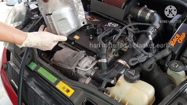 mini cooper R56 turbo heat shield removal & forge blanket installation
