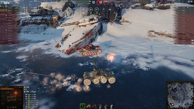 ЕБР 105 тащит бой Штиль/ EBR 105 Drags The Fight