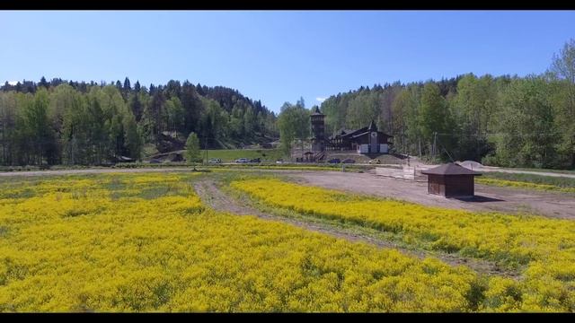 Съемка с квадрокоптера DJI Phantom: Коробицыно, "Золотая долина", веревочный парк