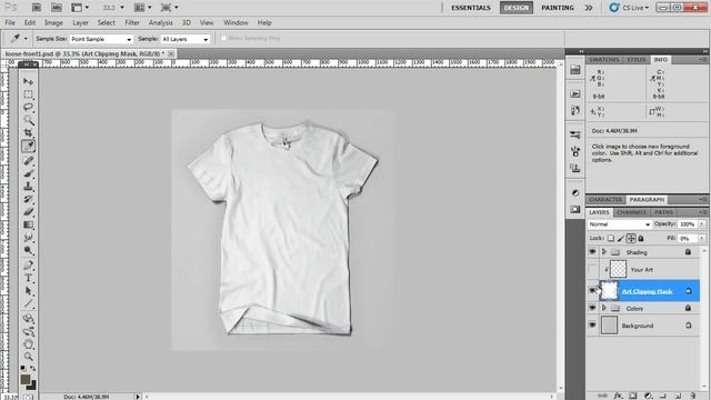 How to use the super cool T-Shirt Mockup Templates from Go Media's Arsenal in Photoshop!