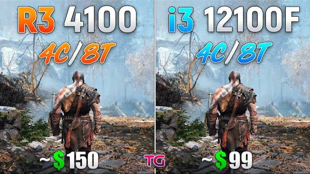 Ryzen 3 4100 vs Core i3 12100F - Test in 10 Games