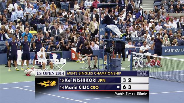 Marin Čilić vs Kei Nishikori Full Match  US Open 2014 Final