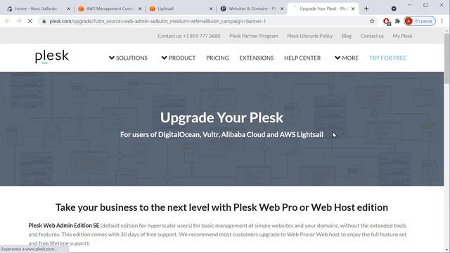 Plesk: instalación, configuración y optimización.