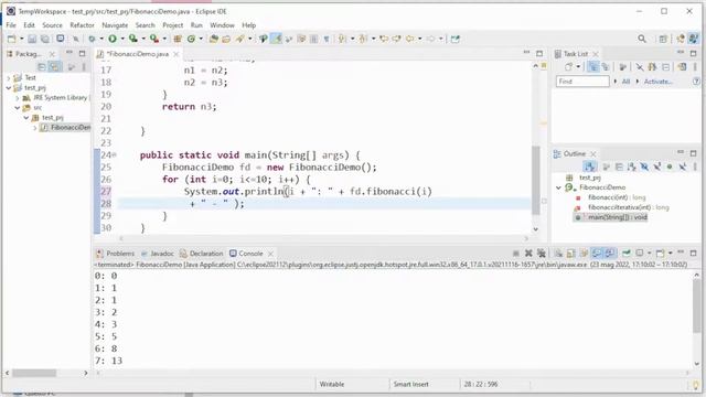 Fibonacci in Java [Funzioni Ricorsive e Iterative]