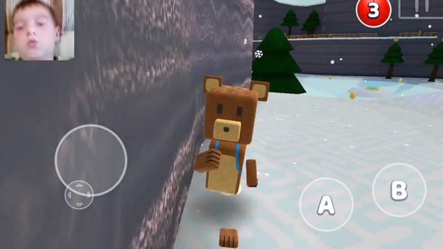 прохождение супер bear adventure#3 зашли в биом снежная долина х