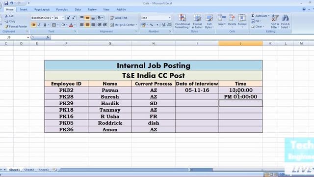 Configure Date and Time via Data Validation in MS Excel