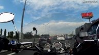 Irbis Garpia in the Moscow traffic jams - the bike is happy!