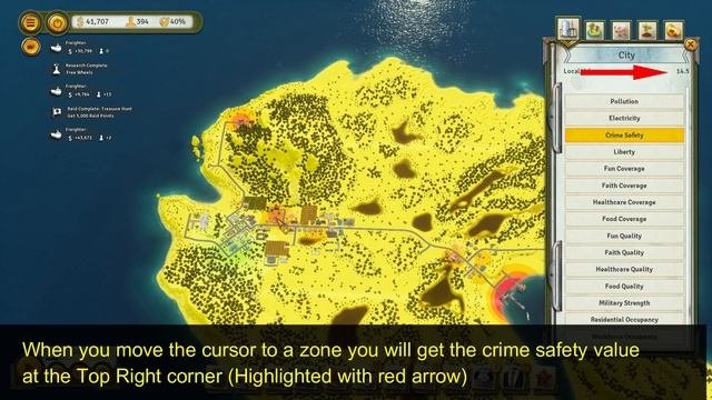 How to have building with crime safety below 30  Tropico 6