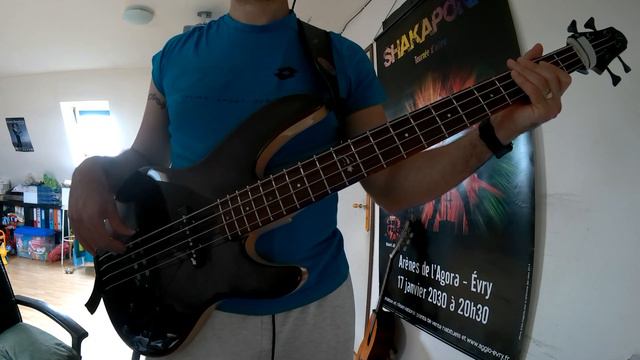 Queen Another one bites bass cover + TAB (in description))