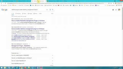 RabbitMQ installation on Windows and fast steps