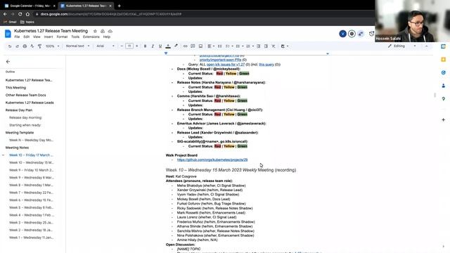 Kubernetes Release Team Meeting for 20230317