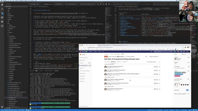 Marcel talks about Git rebasing, fixing commit messages and squashing