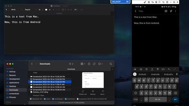 Apple Mac - Android Integration | Universal clipboard copy paste | Airdrop file transfer