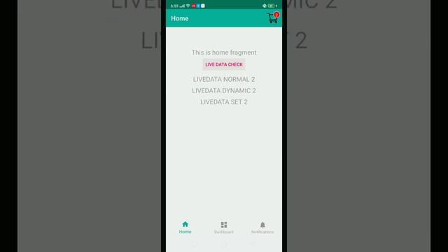 Live Data With ViewModel Android Java
