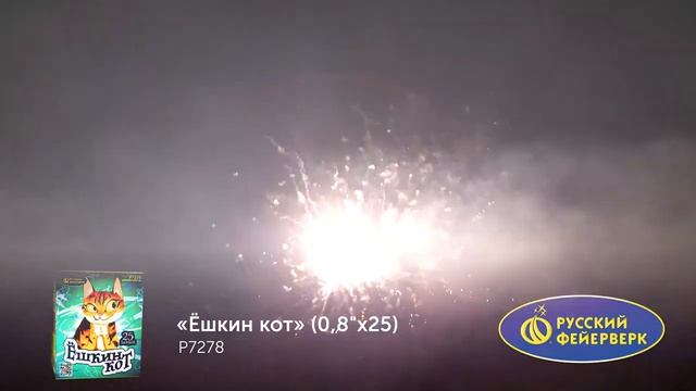 Фейерверк P7278  Ёшкин кот  0,8  x 25 залпов