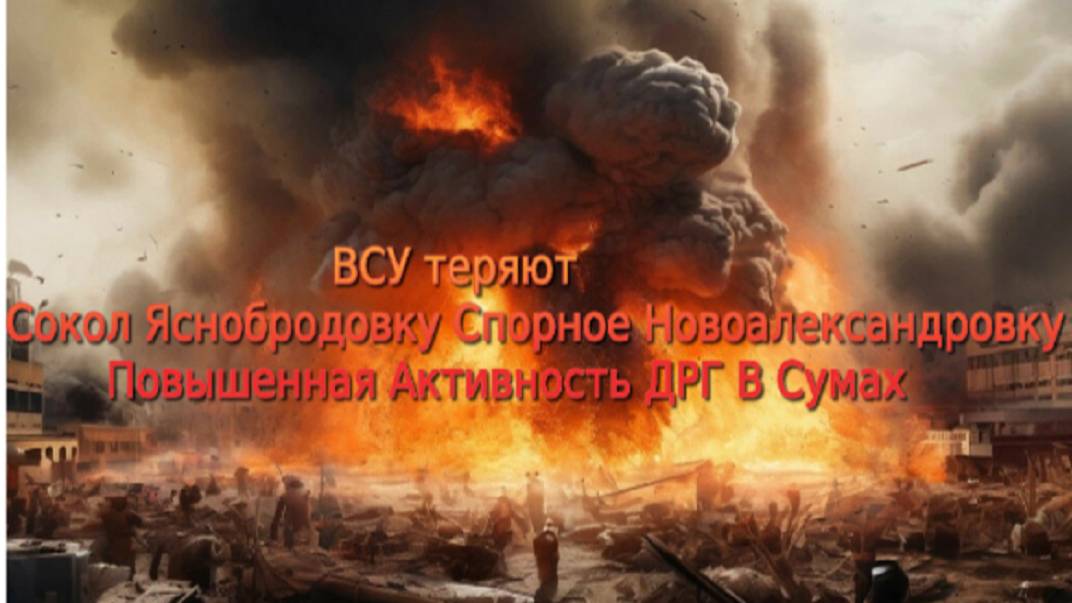 Украинский фронт- ВСУ теряют  Яснобродовку Спорное Новоалександровку  активность ДРГ в Сумах 2 июня