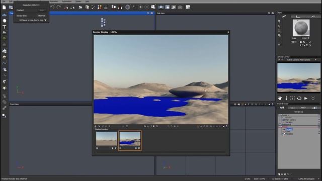 VUE: Lake view painting scene project (part 3)