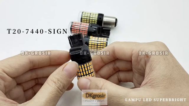 Review Produk : LAMPU LED Sign Superbright 144SMD T20 7440 7443 1156 BA15S BAY15D 1156 1157 -Stopre
