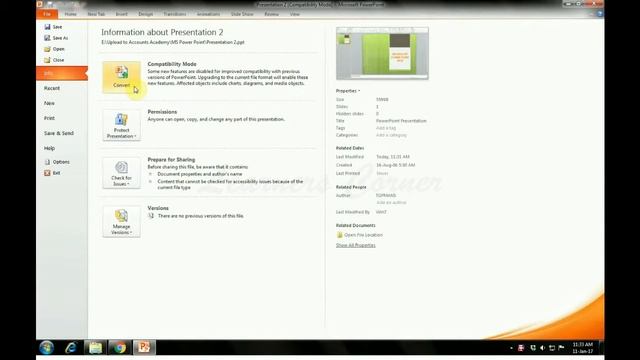 MS Power Point   Compatibility Mode