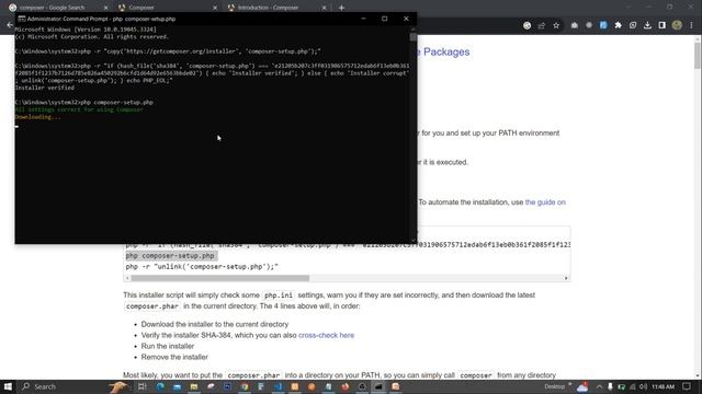 How to Install Composer in windows 10 (2023) - (Step-By-Step)