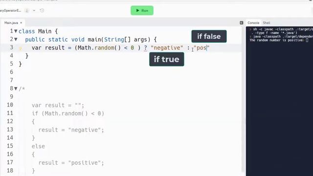 How to use the Java Ternary Operator by Example