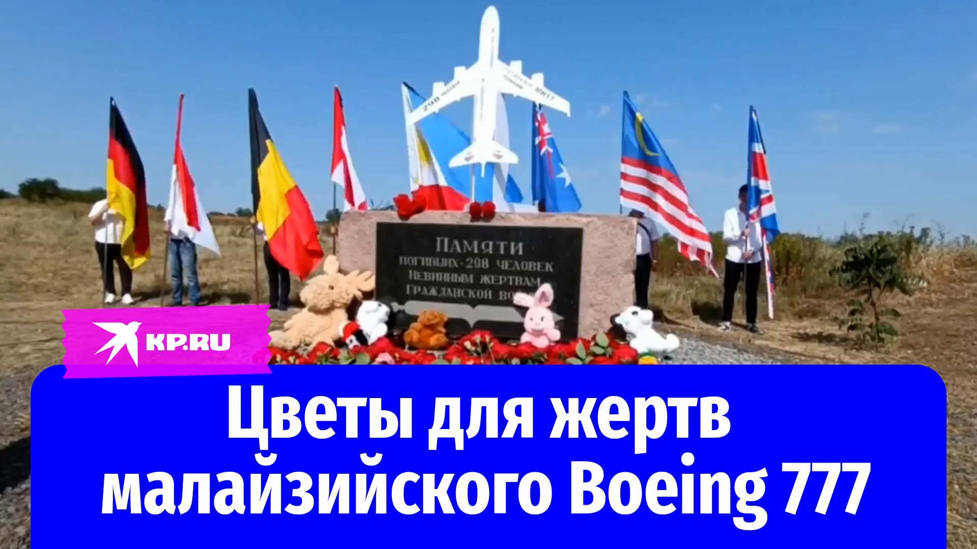 Жители ДНР принесли цветы на место крушения малайзийского Boeing в десятую годовщину трагедии