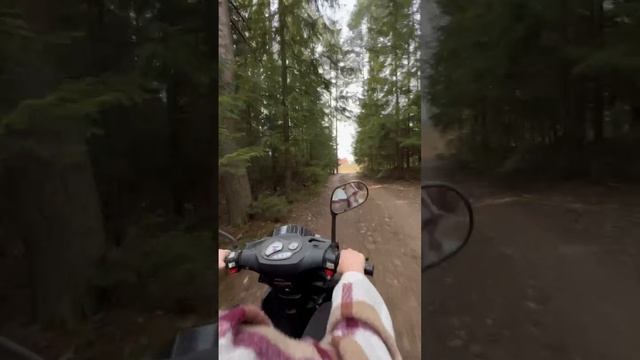 Катаемся на скутере по дачам